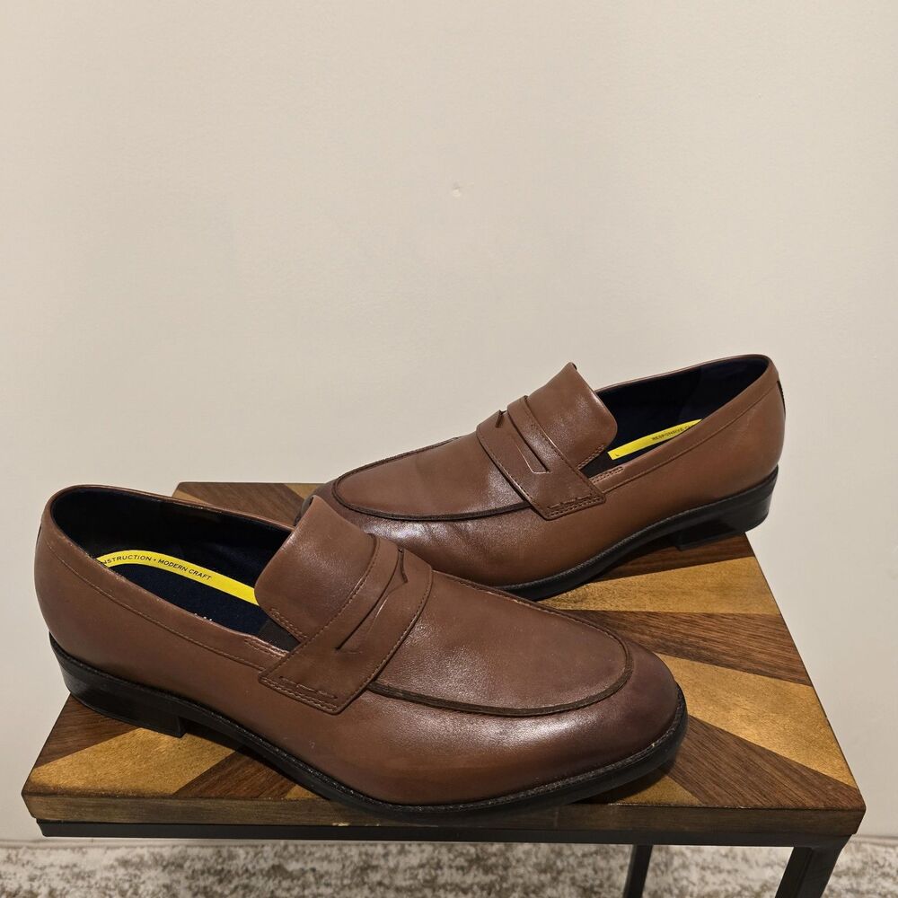 Cole Haan Brown Leather Penny Loafers